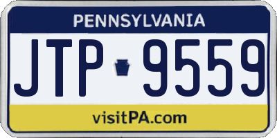 PA license plate JTP9559