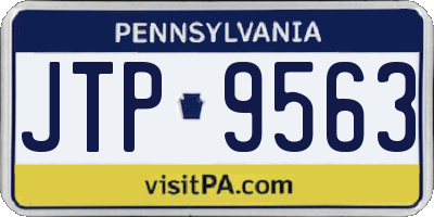 PA license plate JTP9563