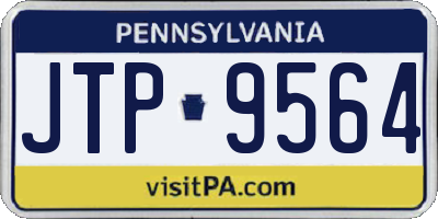 PA license plate JTP9564