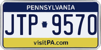 PA license plate JTP9570