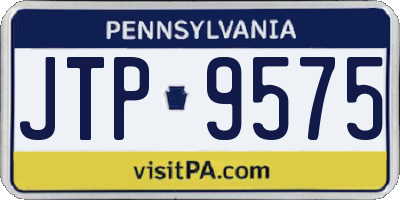 PA license plate JTP9575