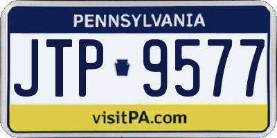 PA license plate JTP9577