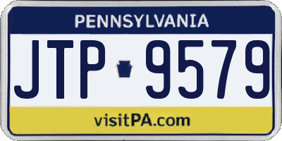 PA license plate JTP9579