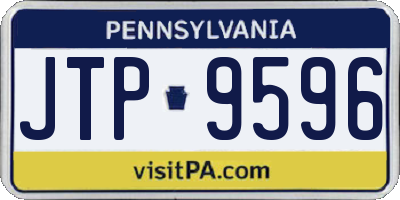PA license plate JTP9596