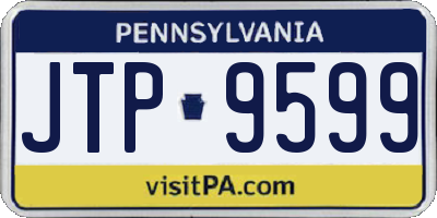 PA license plate JTP9599
