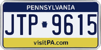PA license plate JTP9615