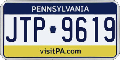 PA license plate JTP9619
