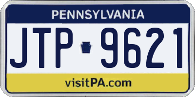 PA license plate JTP9621