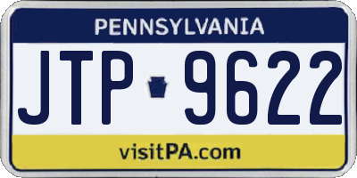 PA license plate JTP9622