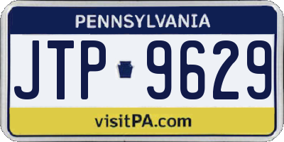 PA license plate JTP9629