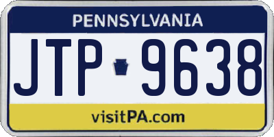 PA license plate JTP9638