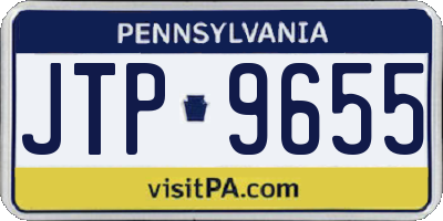 PA license plate JTP9655