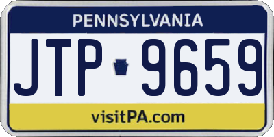 PA license plate JTP9659