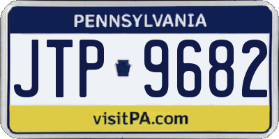 PA license plate JTP9682