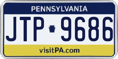 PA license plate JTP9686
