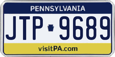 PA license plate JTP9689