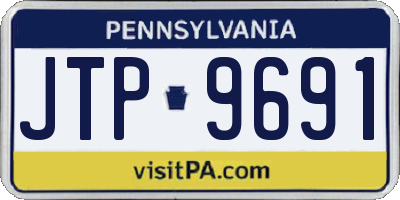 PA license plate JTP9691