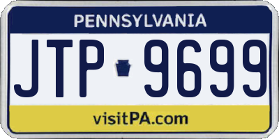 PA license plate JTP9699