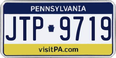 PA license plate JTP9719