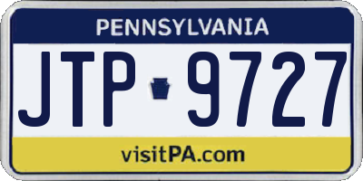PA license plate JTP9727