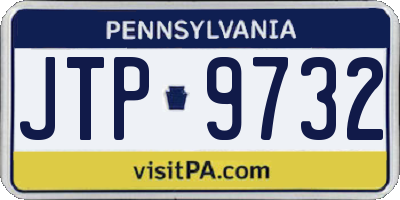 PA license plate JTP9732