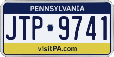 PA license plate JTP9741