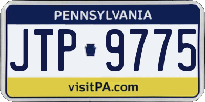 PA license plate JTP9775