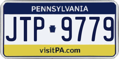 PA license plate JTP9779