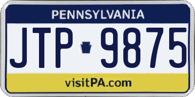 PA license plate JTP9875