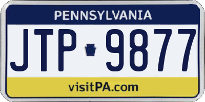 PA license plate JTP9877