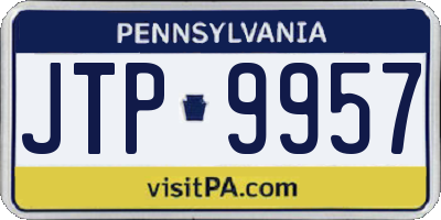 PA license plate JTP9957