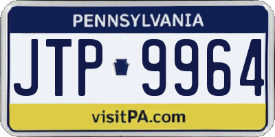 PA license plate JTP9964