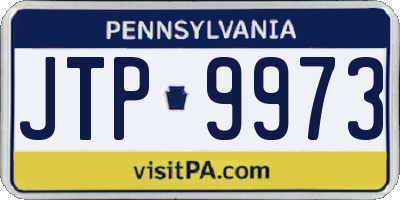 PA license plate JTP9973