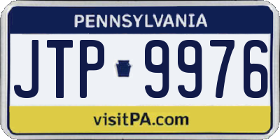 PA license plate JTP9976
