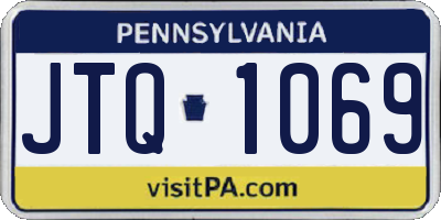 PA license plate JTQ1069