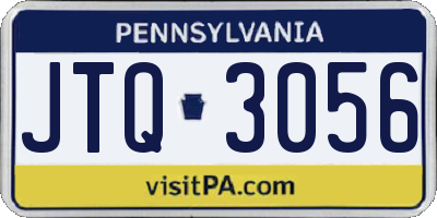 PA license plate JTQ3056