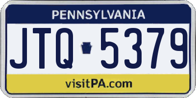 PA license plate JTQ5379