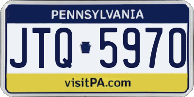 PA license plate JTQ5970