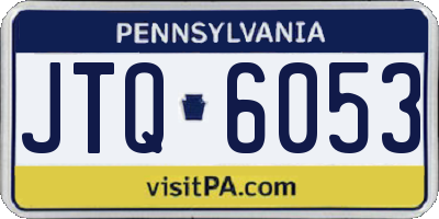 PA license plate JTQ6053