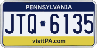 PA license plate JTQ6135