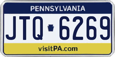 PA license plate JTQ6269