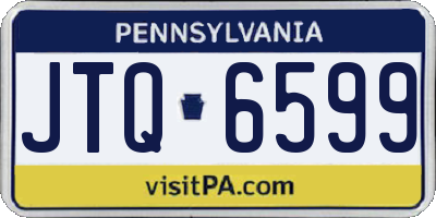 PA license plate JTQ6599