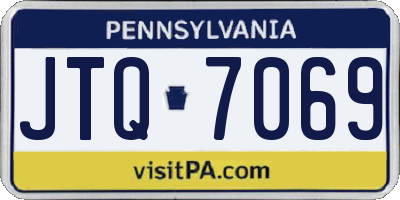 PA license plate JTQ7069