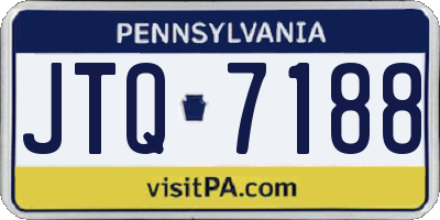 PA license plate JTQ7188