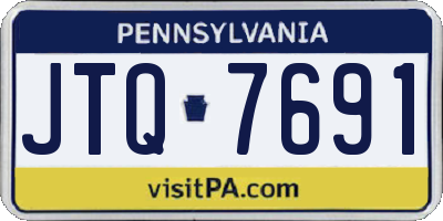 PA license plate JTQ7691