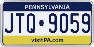 PA license plate JTQ9059