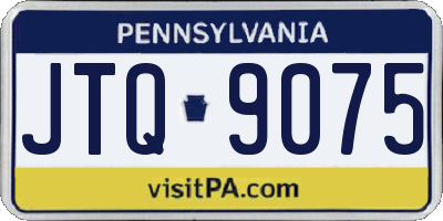 PA license plate JTQ9075