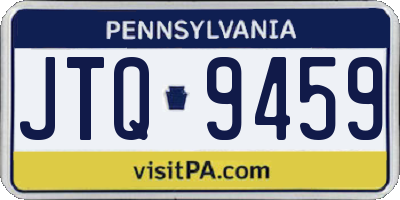 PA license plate JTQ9459
