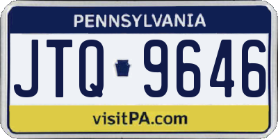 PA license plate JTQ9646
