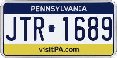 PA license plate JTR1689